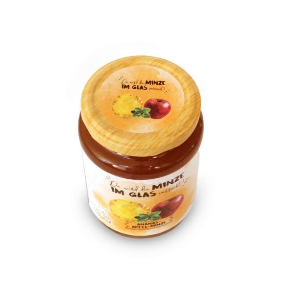 Ananas-Apfel-Minze-Fruchtaufstrich