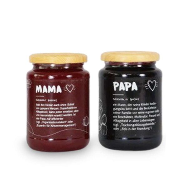 Fruchtaufstrich-Paket "Eltern" - Mama und Papa